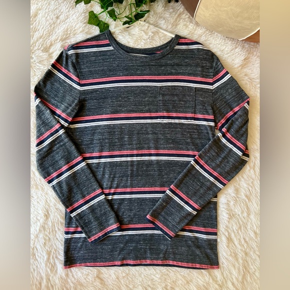 Cat & Jack Boys XL Striped Long Sleeve Pocket Tee - Picture 4 of 16